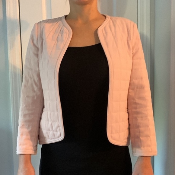 Wilfred Quilted open Jacket blazer, light Pink, Size S pocket’s slightly cropped - Picture 14 of 15